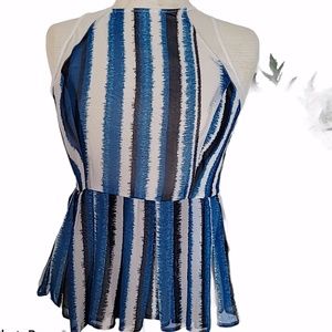 Bb Dakota Sleeveless Back Zipper Blouse Top Size 0